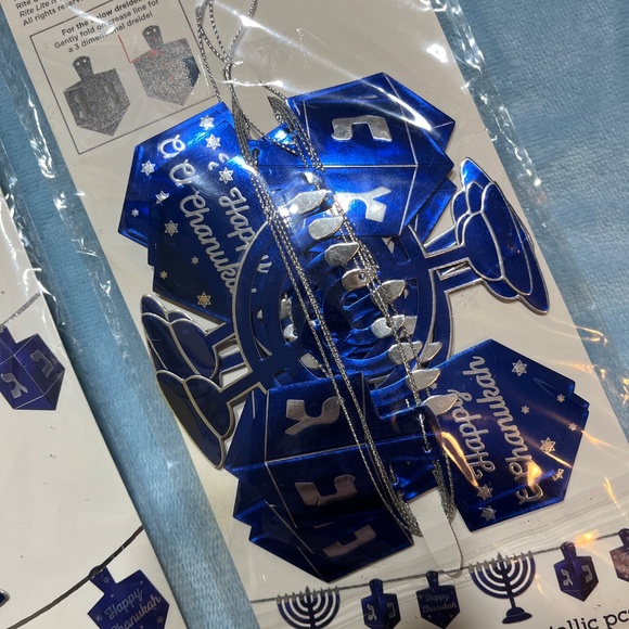 2 packages rite lite, ltd. Chanukah Foil Garland Banner - Picture 6 of 8